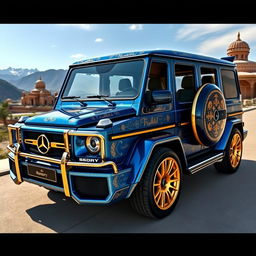 A luxurious Mercedes-Benz G-Class modified by Mansory, featuring a unique Iranian design aesthetic