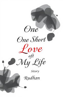 A book cover design for a love story titled 'One Short Love of My Life'