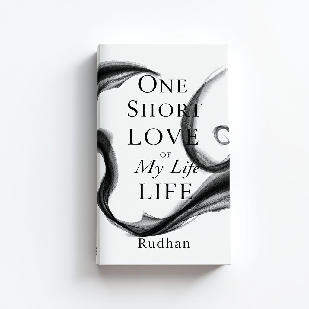 A book cover design featuring a title "One Short Love of My Life" in elegant, modern typography