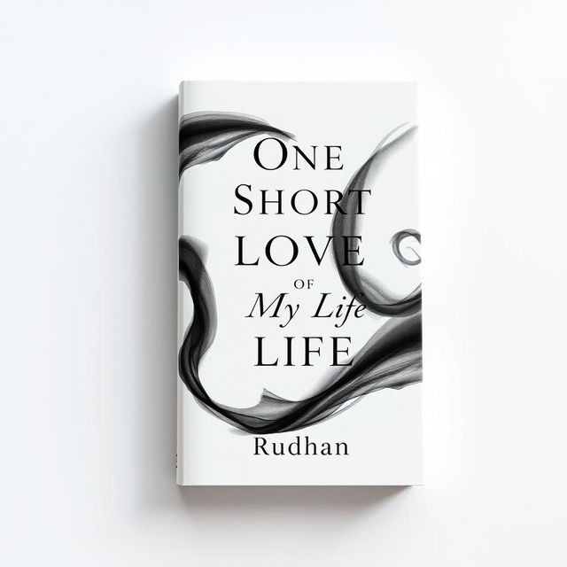 A book cover design featuring a title "One Short Love of My Life" in elegant, modern typography