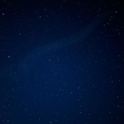 A serene night sky filled with a multitude of twinkling stars, showcasing a deep navy-blue background