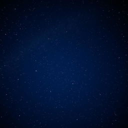 A serene night sky filled with a multitude of twinkling stars, showcasing a deep navy-blue background