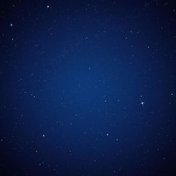 A serene night sky filled with a multitude of twinkling stars, showcasing a deep navy-blue background