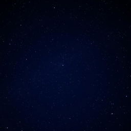 A serene night sky filled with a multitude of twinkling stars, showcasing a deep navy-blue background