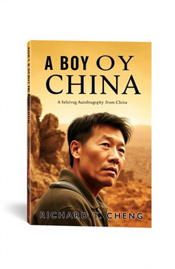 A book cover design for the autobiography 'A Boy from China' by Richard T