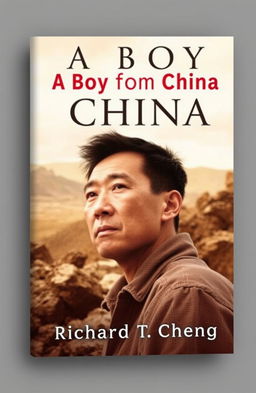 A book cover design for the autobiography 'A Boy from China' by Richard T