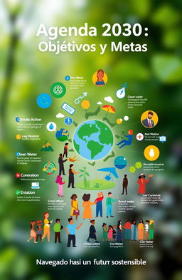 A visually engaging and informative representation of the Agenda 2030 goals and targets