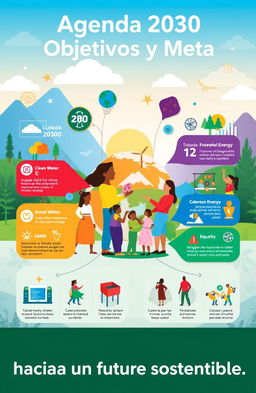 A visually engaging and informative representation of the Agenda 2030 goals and targets