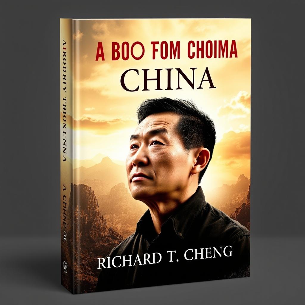 A book cover design for the autobiography 'A Boy from China' by Richard T