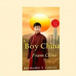 A book cover design for 'A Boy from China' by Richard T