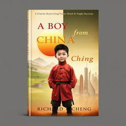 A book cover design for 'A Boy from China' by Richard T