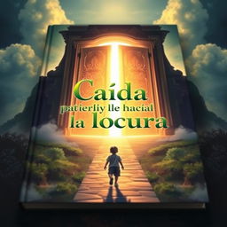 A visually striking book cover showcasing a child walking along a mystical path towards large, illuminated doors that radiate a warm, inviting light