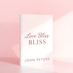 A sleek and modern book cover design for 'Love Bliss' by John Peters