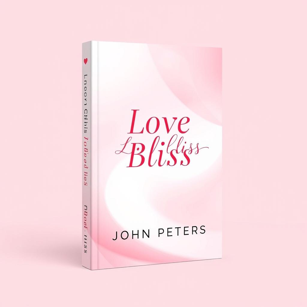 A sleek and modern book cover design for 'Love Bliss' by John Peters