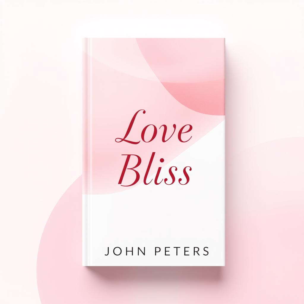 A sleek and modern book cover design for 'Love Bliss' by John Peters