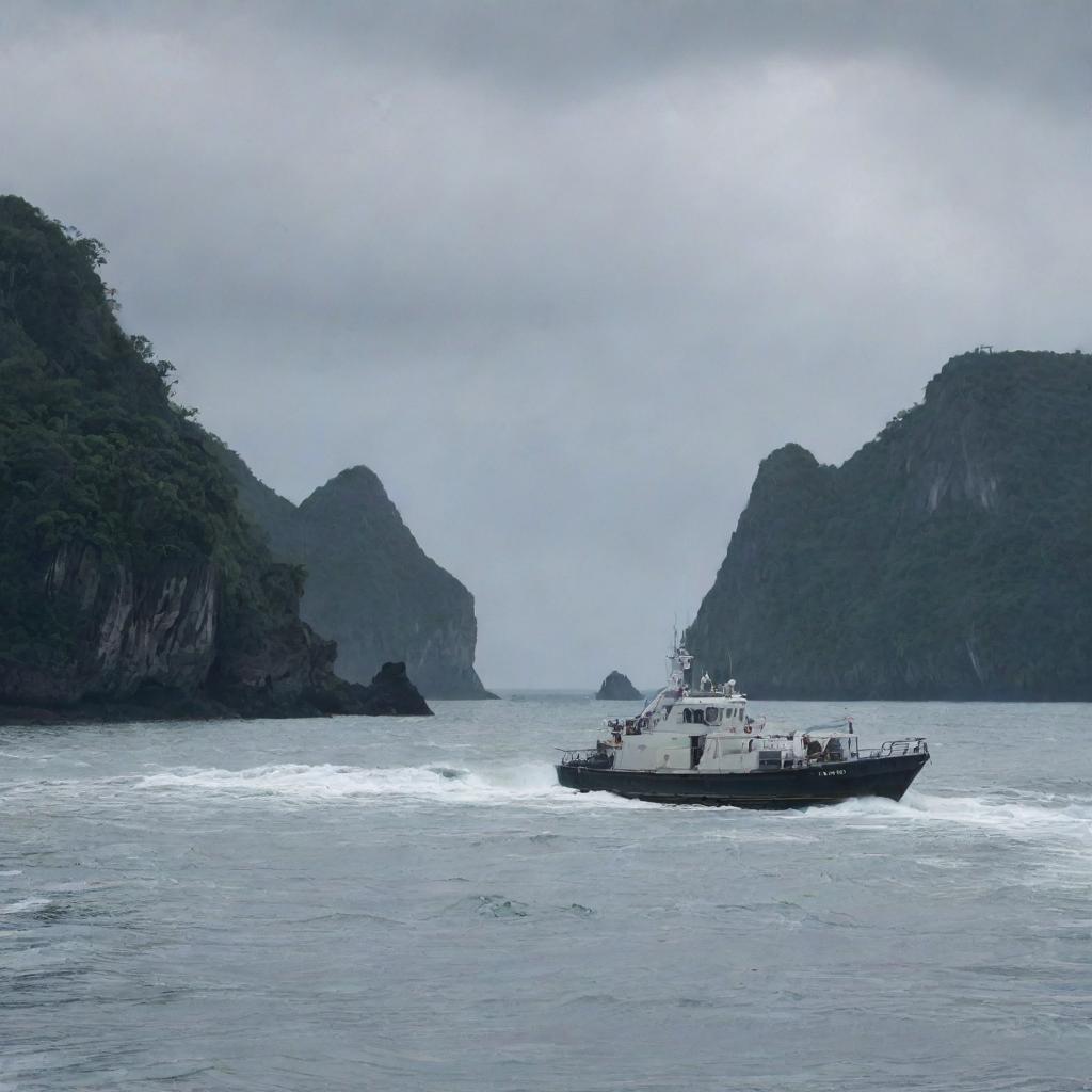 Following the catastrophic events, the government issues an official declaration banning access to the island. Security vessels patrol the surrounding waters as a haunting reminder of the forbidden Jurassic Park.