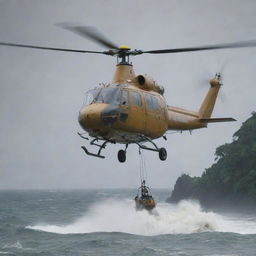 Amid raging seas and torrential rains, a calamitous weather event abruptly causes the evacuating helicopter to reroute and make an emergency landing. The rescued visitors find themselves stranded yet again on the dreaded dinosaur island.