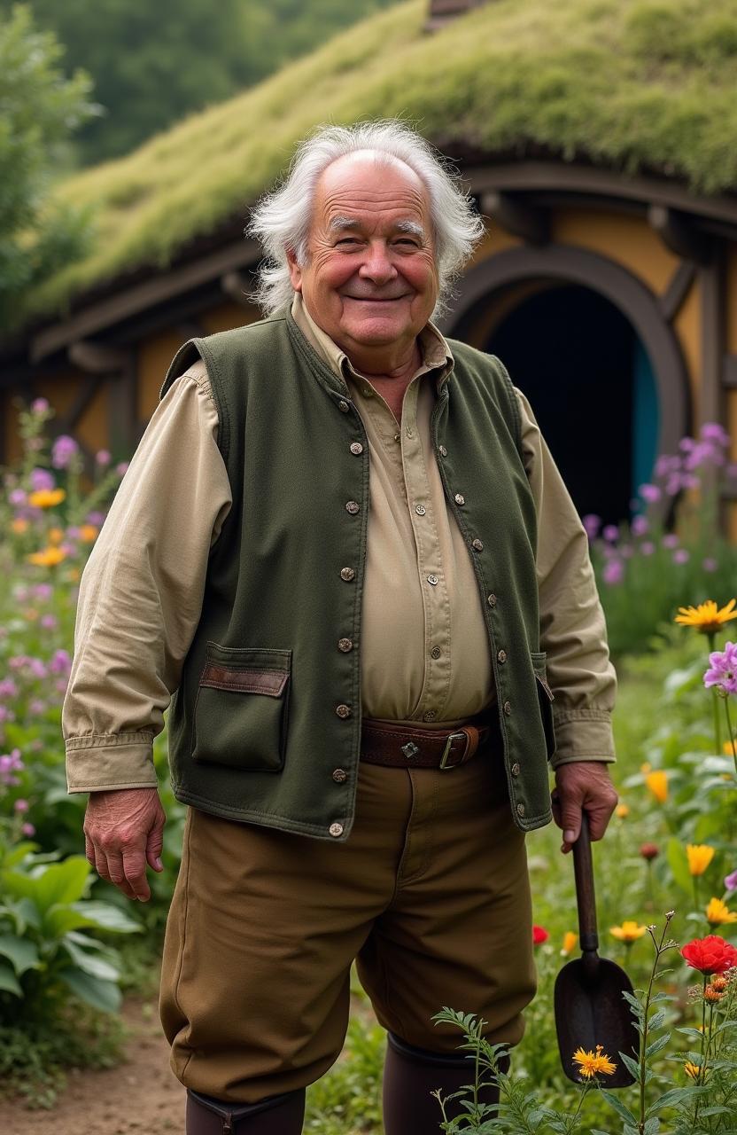 A live action high resolution image of Gaffer Gamgee from Tolkien's Lord of the Rings