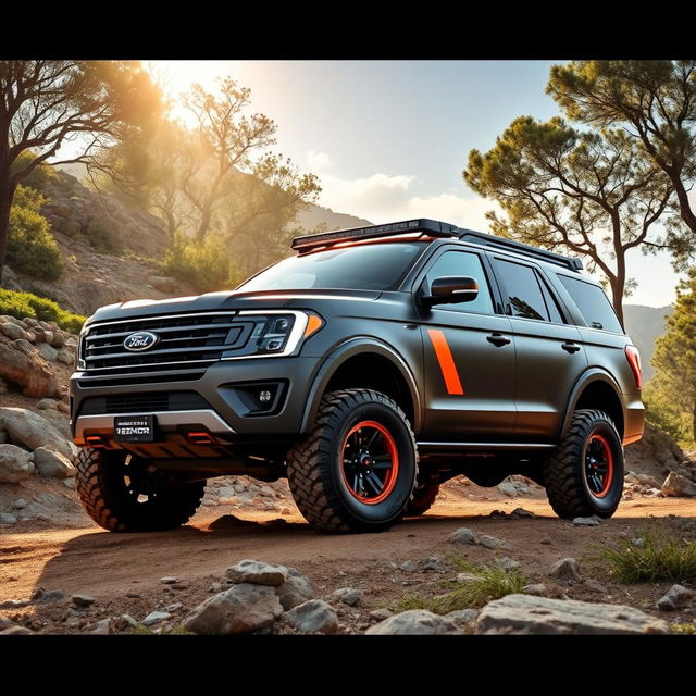 A Ford Expedition Tremor off-road concept vehicle, designed for rugged terrain and adventure