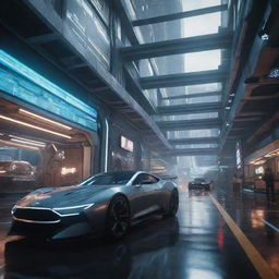 A snapshot from a futuristic video game showcasing next-level graphical advancements. The scene is vivid, with extreme detail, hyperrealistic textures, dynamic lighting and shadows, all in an immersive, expansive game world.