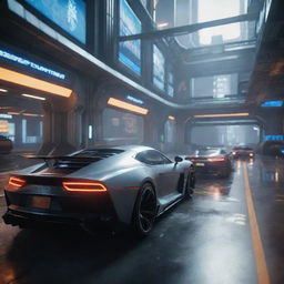 A snapshot from a futuristic video game showcasing next-level graphical advancements. The scene is vivid, with extreme detail, hyperrealistic textures, dynamic lighting and shadows, all in an immersive, expansive game world.