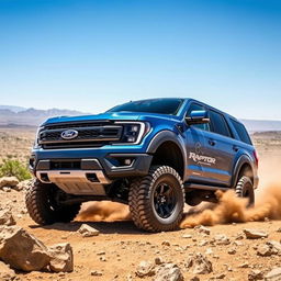 A powerful Ford Expedition Raptor, designed for extreme off-road performance and adventure