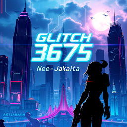 A stunning and futuristic depiction of Jakarta featuring towering skyscrapers and advanced technology