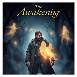 A gripping and emotionally charged book cover for 'The Awakening'