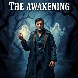 A gripping and emotionally charged book cover for 'The Awakening'