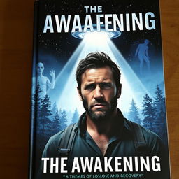 A dramatic and emotional book cover for 'The Awakening'