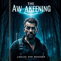 A dramatic and emotional book cover for 'The Awakening'