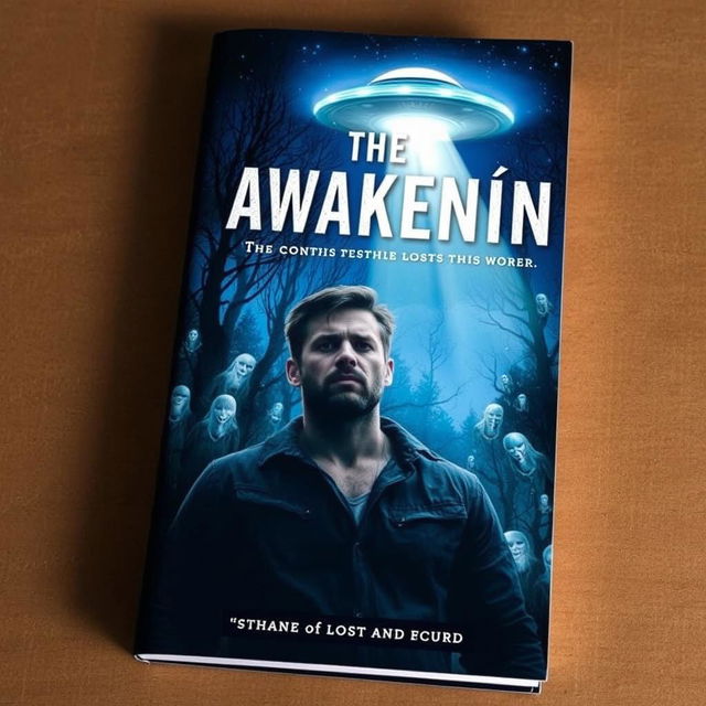 A dramatic and emotional book cover for 'The Awakening'