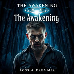 A dramatic and emotional book cover for 'The Awakening'