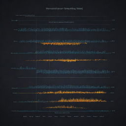 A detailed visualization of a machine learning model. The input data is temperature, and the output displays maximum deflection of structural elements in correlation with the temperature.