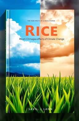 A visually striking book cover that artfully links rice and climate change