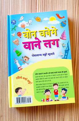 A colorful and engaging book cover design for a children's general knowledge book titled 'ছোটদের সাধারণ জ্ঞান'