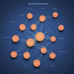 A graphical image displaying a neural network-based machine learning model structure. Detailed representation of interconnected nodes, layers, and weights, all visualizing the flow of complex data processes.