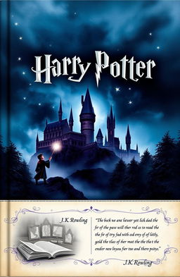 A captivating book cover design for 'Harry Potter' by J