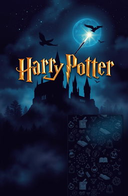 A book cover design inspired by Harry Potter by J