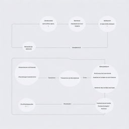 A minimalist, easy-to-understand graphical representation of a machine learning model structure. The design highlights the clear path from the labeled inputs to the outputs through a simplified neural network.