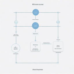 A minimalist, easy-to-understand graphical representation of a machine learning model structure. The design highlights the clear path from the labeled inputs to the outputs through a simplified neural network.