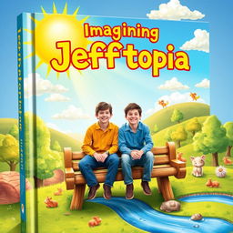 A whimsical book cover depicting the fanciful realm of Jefftopia