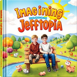 A whimsical book cover depicting the fanciful realm of Jefftopia