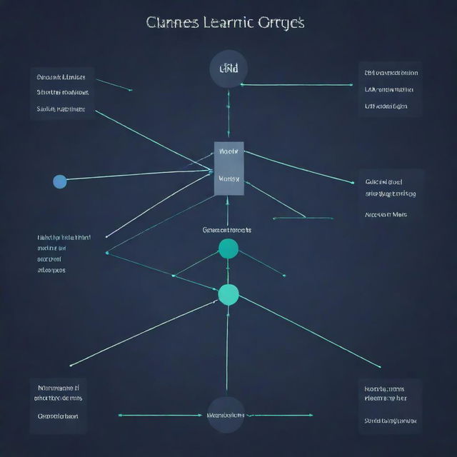 An ultra-simplified, accessible graphical image of a machine learning model. The structure, inputs and outputs, and layers of the neural network are labeled in clear English.