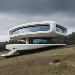 The most terrifying futuristic house, embodying horror elements with advanced technology