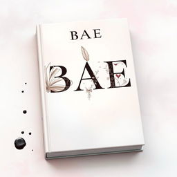 A visually striking book cover for a title named 'BAE'