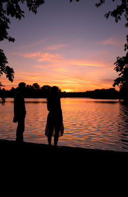 A serene and reflective scene focusing on the themes of 'You, Me, and Regret'