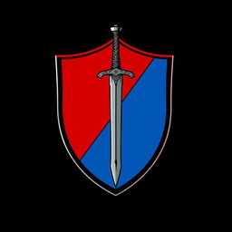 An emblem representing a medieval European civilization or kingdom, featuring a classic shield shape