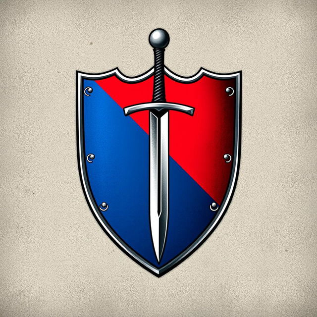 A beautifully designed emblem representing a medieval European civilization or kingdom