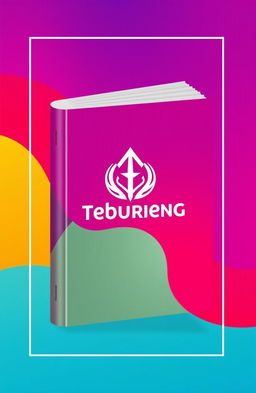 A minimalist and modern book cover design for a pocket book showcasing the cultural values of Tebuireng Islamic boarding school